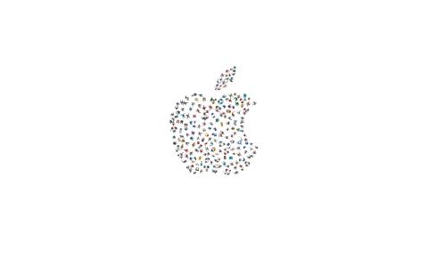 WWDC，苹果，徽标，白色，最小，插图，艺术