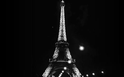 巴黎，城市，艺术，晚上，法国，埃菲尔铁塔，塔，黑暗，体重