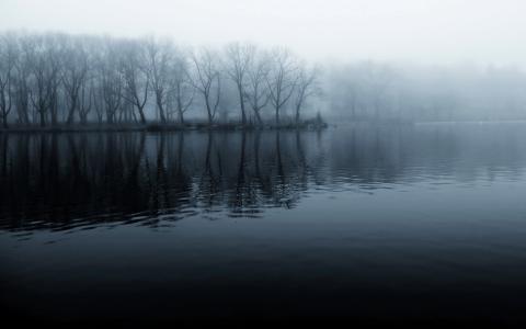 湖图片薄雾酷