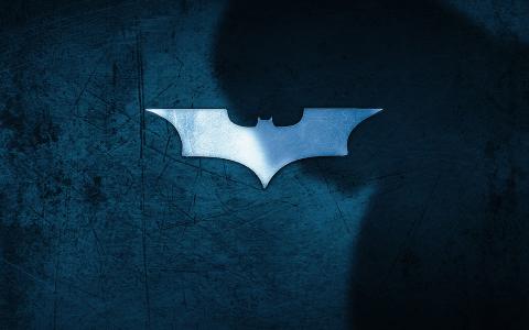 壁纸，蝙蝠侠，阴影，徽标，蓝