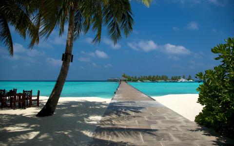 马尔代夫沙滩凉爽