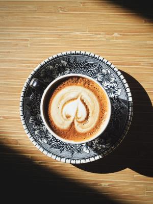 轻的心脏咖啡咖啡移动墙纸