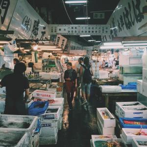 韩国，湿，市场，肉类，海鲜，供应商，人，框