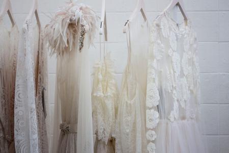 礼服，白色，衣柜，衣柜，墙上，事件，庆典，婚礼，礼服