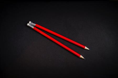 红色，铅笔，写，艺术，绘画，橡皮擦