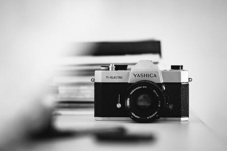 相机，yashica，镜头，iso，光圈，快门，摄影，照片，摄影师，电影，老，复古，黑与白，黑白，模拟