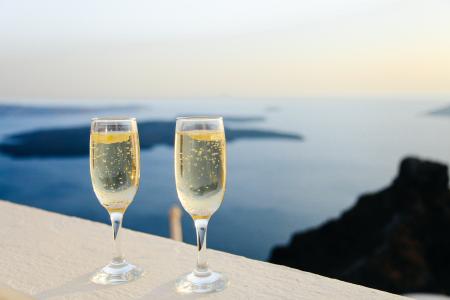 香槟，气泡酒，眼镜，新年，庆典，庆典，聚会