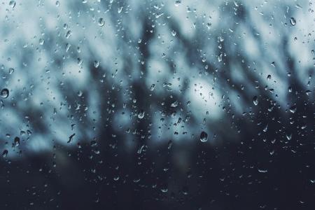 湿，玻璃，黑暗，雨水，水滴