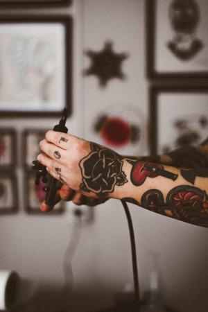 手，手臂，身体，纹身，艺术