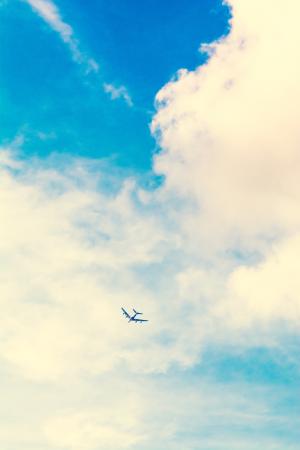 飞机，旅行，冒险，飞机，假期，旅行，交通，车辆，云，天空