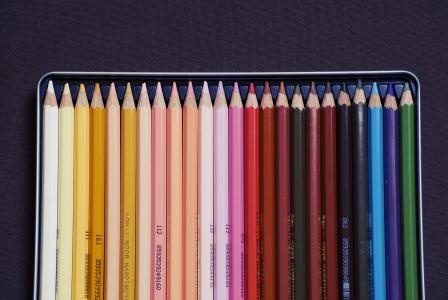 铅笔，颜色，颜色，艺术