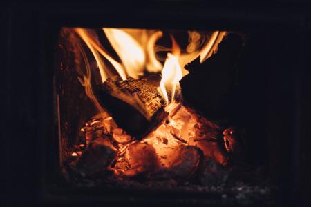老，炉子，热，火，火焰，柴火