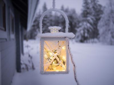 室外，外面，雪，冬季，光，灯，灯笼，电力，电线，模糊