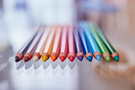 蜡笔，蜡笔，颜色，颜色，艺术，绘画，创意