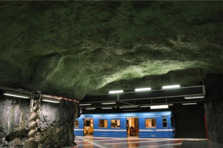 地铁，车站，火车，交通，地下，天花板，洞穴