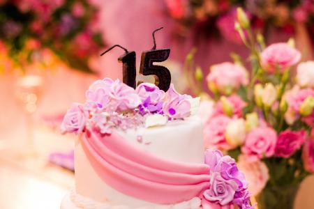 生日，派对，蛋糕，装饰，食品，甜点，糖果，鲜花，数量