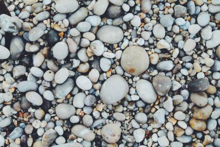 鹅卵石，沙滩，石头，岩石，性质