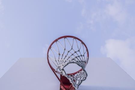 篮球，网，篮球，篮板，篮球，运动，天空