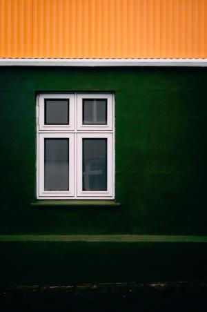 地方，窗户，结构，玻璃，绿色，黄色