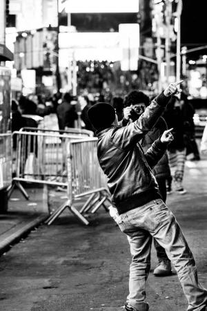 纽约市，纽约市，街道，人民，人群，繁忙，摄影师，摄影，黑色和白色