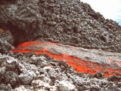 火山，岩浆，火，热，岩石