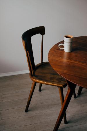 木，椅子，桌子，杯子，杯子，咖啡，室内，内部，房子，家具