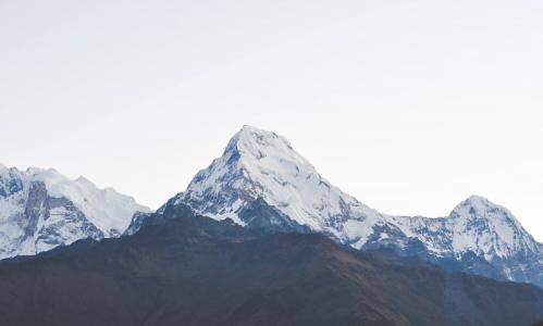 喜马拉雅山，潘山，安纳布尔纳，尼泊尔，山，峰，悬崖，丘陵，雪，风景，自然，峰会