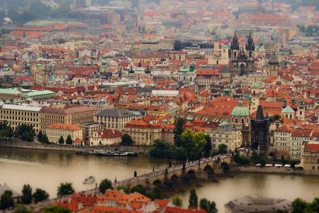 布拉格，捷克共和国，伏尔塔瓦河，查理大桥，布拉格，捷克共和国，伏尔塔瓦河，查理大桥，建筑，全景，河，桥