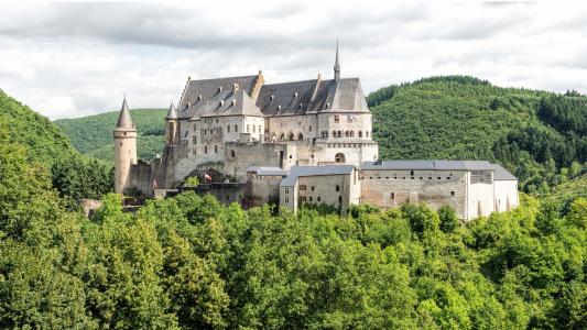 维安登城堡，维安登，迪基希，卢森堡，维安登，卢森堡，城堡，森林