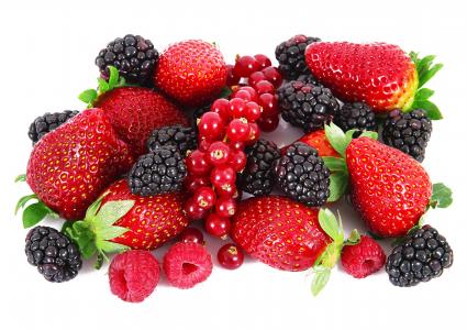 草莓，黑莓，覆盆子，红醋栗，浆果
