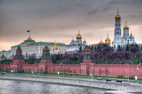 莫斯科，克里姆林宫，克里姆林宫墙，堤防，教堂，寺庙，首都