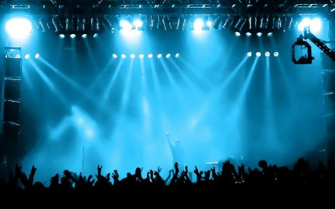 音乐会，摇滚音乐会，人群，粉丝