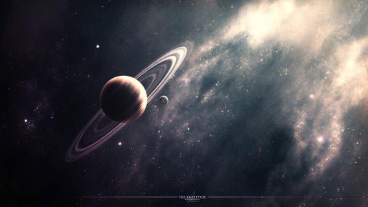 空间，行星，星云，环