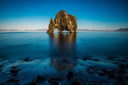 岩石，犀牛，玄武岩，冰岛