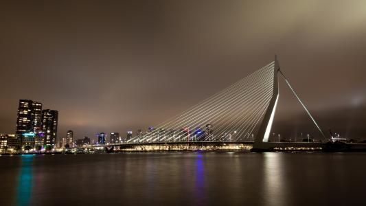 荷兰，城市，夜