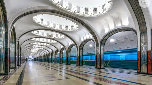 Mayakovskaya，地铁，莫斯科