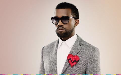 Kanye West，歌手，音乐家，眼镜，心脏