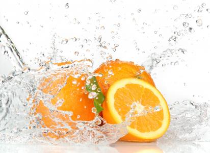 橙子，水，喷雾剂，滴剂