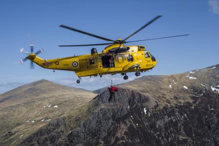 斯诺登，威尔士，英格兰，斯诺登山，英格兰，山区，救援人员，直升机