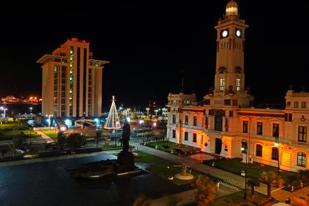 夜城，墨西哥韦拉克鲁斯，夜