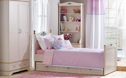 粉红色，卧室，壁纸