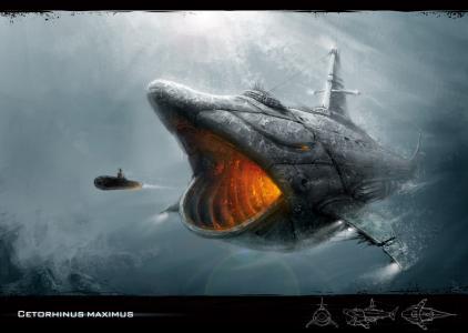 潜艇，怪异，突击