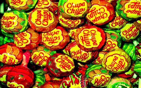 chupa-chups，糖果，许多，甜蜜