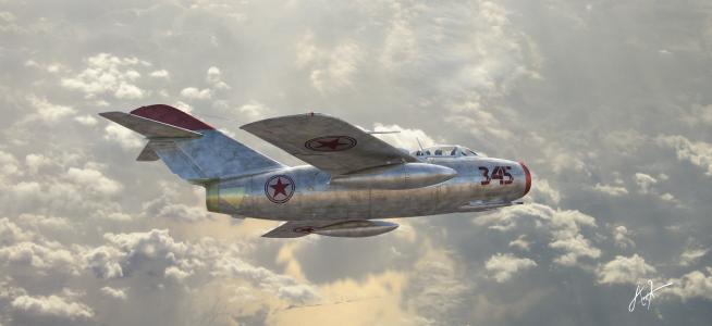 苏联，战斗机，米格-15，Vvs