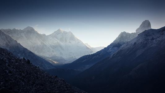 喜马拉雅山脉，高峰38，山脉，nuptse，ama dablam，lhotse