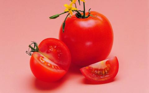 番茄切片，西红柿