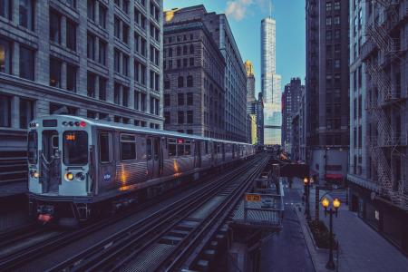 芝加哥市，伊利诺伊州，火车