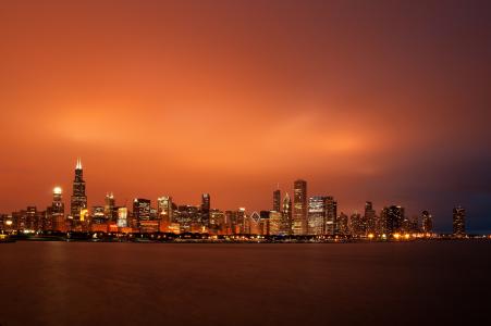 芝加哥，摩天大楼，芝加哥，美国，伊利诺伊