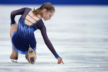 Julia Lipnitskaya，女孩，运动员，花样滑冰运动员，花样滑冰，滑冰，滑冰，冰，运动