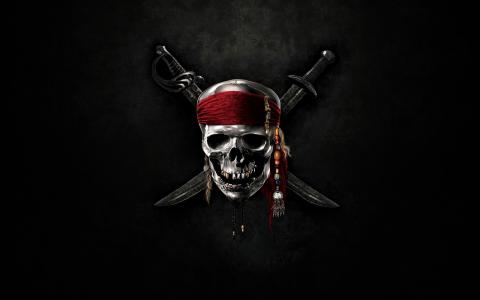 加勒比海的海盗，头骨，军刀